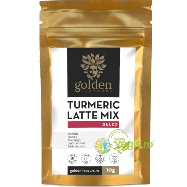 Turmeric Latte Mix Dulce 10g, GOLDEN FLAVOURS, VECHITURI, 3, Vegis.ro