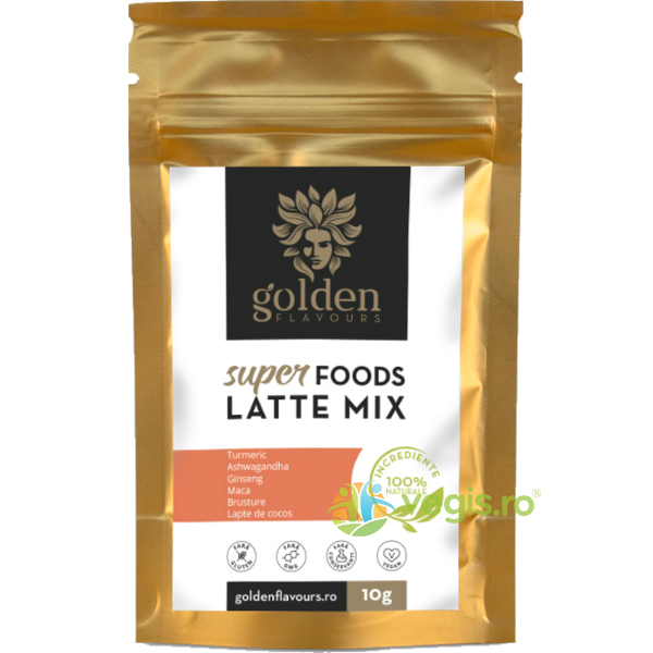 SuperFoods Latte Mix 10g, GOLDEN FLAVOURS, VECHITURI, 3, Vegis.ro