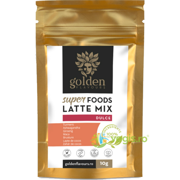 SuperFoods Latte Mix Dulce 10g, GOLDEN FLAVOURS, VECHITURI, 4, Vegis.ro
