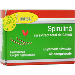 Spirulina cu Extract Total de Catina 40cpr HOFIGAL