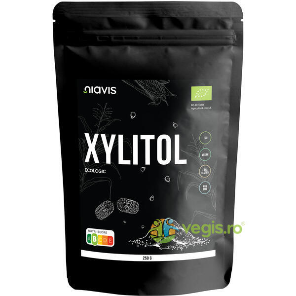 Xylitol (Xilitol) Pulbere (Pudra) Ecologica/Bio 250g, NIAVIS, Indulcitori naturali, 1, Vegis.ro