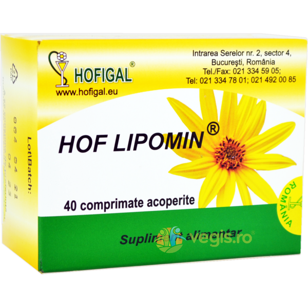Hof Lipomin 40cpr, HOFIGAL, Capsule, Comprimate, 1, Vegis.ro