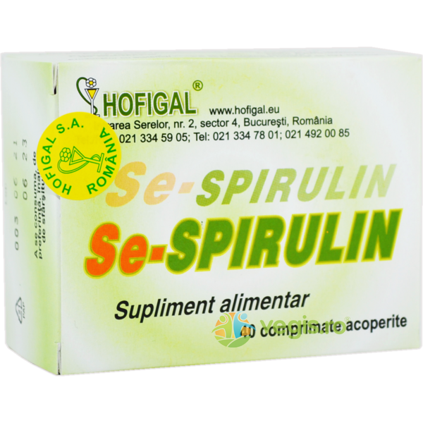 Se-Spirulin 40cpr, HOFIGAL, Capsule, Comprimate, 1, Vegis.ro