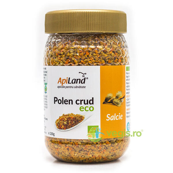 Polen Crud de Salcie Ecologic/Bio 230g, APILAND, Produse Apicole Naturale, 1, Vegis.ro