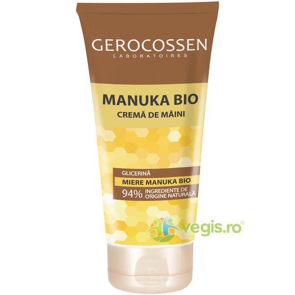 Crema de Maini Manuka Bio 75ml, GEROCOSSEN, Cosmetice cu Miere de Manuka, 1, Vegis.ro