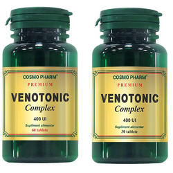 Pachet Venotonic Complex Premium 60cps + 30cps COSMOPHARM