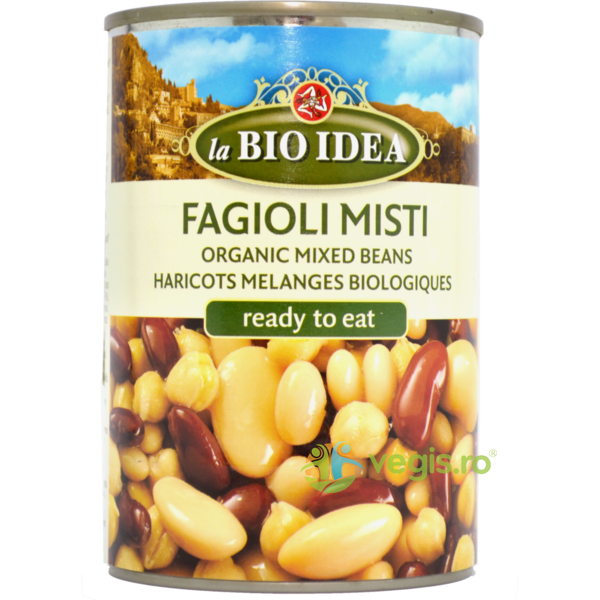 Fasole Mix in Doza Ecologica/Bio 400g, LA BIO IDEA, Conserve Naturale, 1, Vegis.ro
