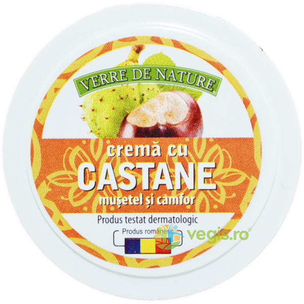 Crema cu Castane, Musetel si Camfor 20g, MANICOS, Unguente, Geluri Naturale, 1, Vegis.ro