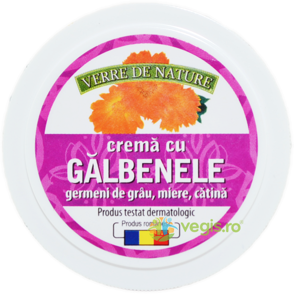 Crema cu Galbenele, Germeni de Grau si Miere 15g, MANICOS, Unguente, Geluri Naturale, 1, Vegis.ro
