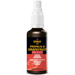 Spray cu Propolis si Grapefruit fara Alcool 50ml APICOLSCIENCE
