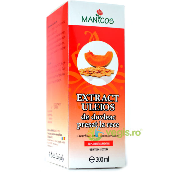 Extract Uleios de Dovleac 200ml, MANICOS, Uleiuri Naturale, 1, Vegis.ro