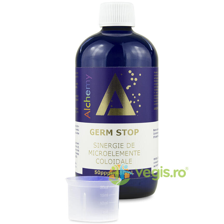Germ Stop Sinergie de Argint, Cupru si Aur Coloidal  50ppm  480ml