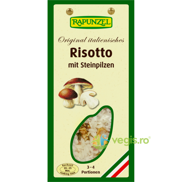Orez Risotto cu Ciuperci Ecologic/Bio 250g, RAPUNZEL, Cereale boabe, 1, Vegis.ro
