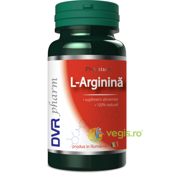 L-Arginina 30cps, DVR PHARM, Capsule, Comprimate, 1, Vegis.ro