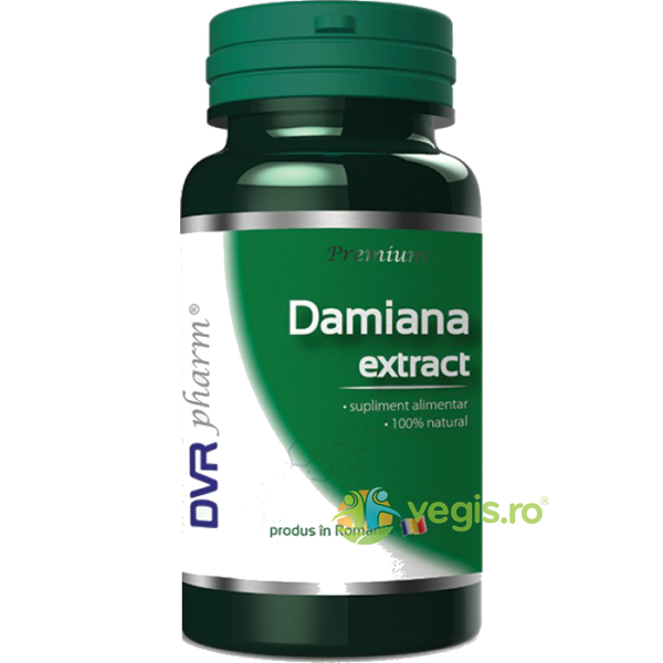 Damiana Extract 30cps, DVR PHARM, Capsule, Comprimate, 1, Vegis.ro