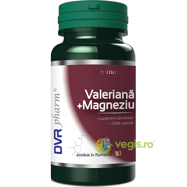 Valeriana+Magneziu 30cps, DVR PHARM, Capsule, Comprimate, 1, Vegis.ro