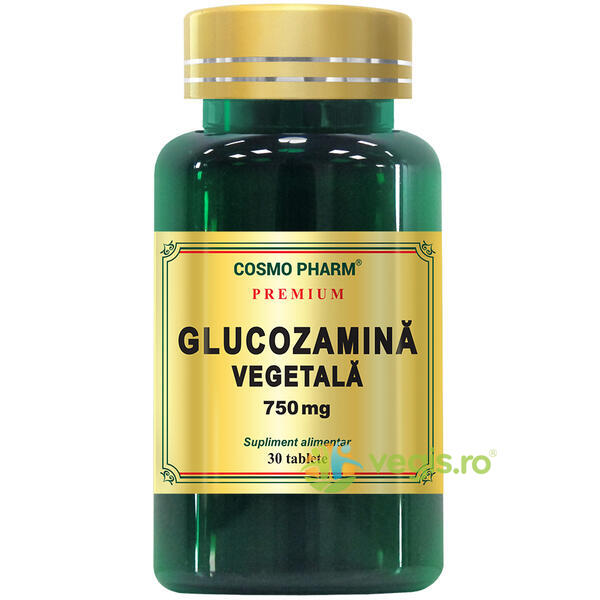 Glucozamina Vegetala 750mg 30tb Premium, COSMOPHARM, Capsule, Comprimate, 1, Vegis.ro