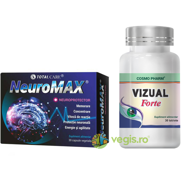 Neuromax 30cps + Vizual Forte 30cps, COSMOPHARM, Capsule, Comprimate, 1, Vegis.ro