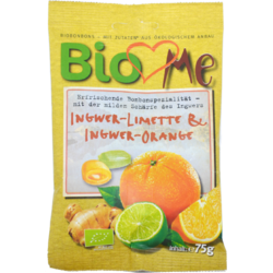 Bomboane cu Ghimbir, Lime si Portocala Ecologice/Bio 75g BIO LOVES ME