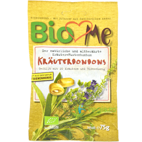Bomboane cu Plante si Miere Ecologice/Bio 75g, BIO LOVES ME, Dulciuri & Indulcitori Naturali, 1, Vegis.ro