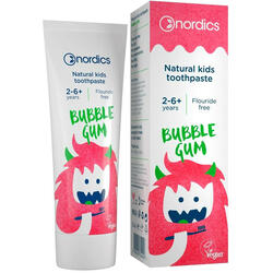 Pasta de Dinti Naturala Pentru Copii Bubble Gum 50ml NORDICS