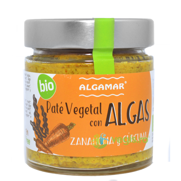 Pate Vegetal cu Alge, Morcovi si Turmeric Ecologic/Bio 180g, ALGAMAR, Alimente BIO/ECO, 1, Vegis.ro