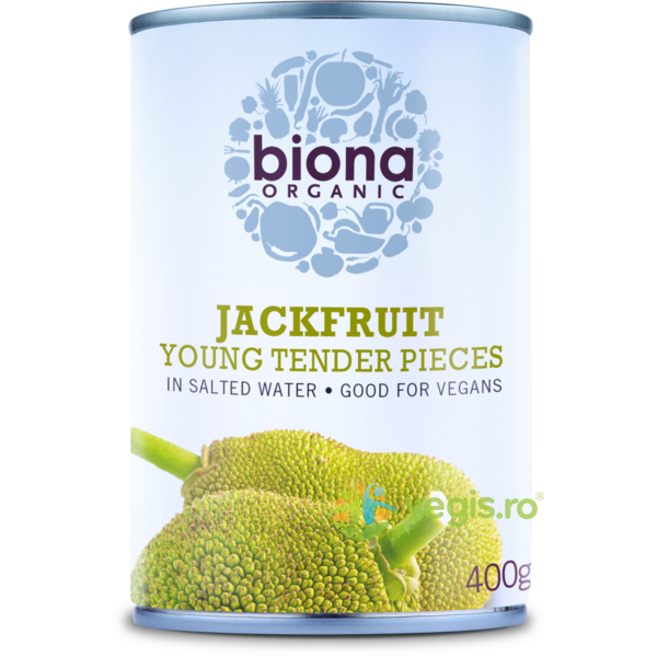 Jackfruit in Apa Sarata Ecologic/Bio 400g + Sos de Linte Rosie si Turmeric Ecologic/Bio 350g, BIONA, Alimente BIO/ECO, 3, Vegis.ro