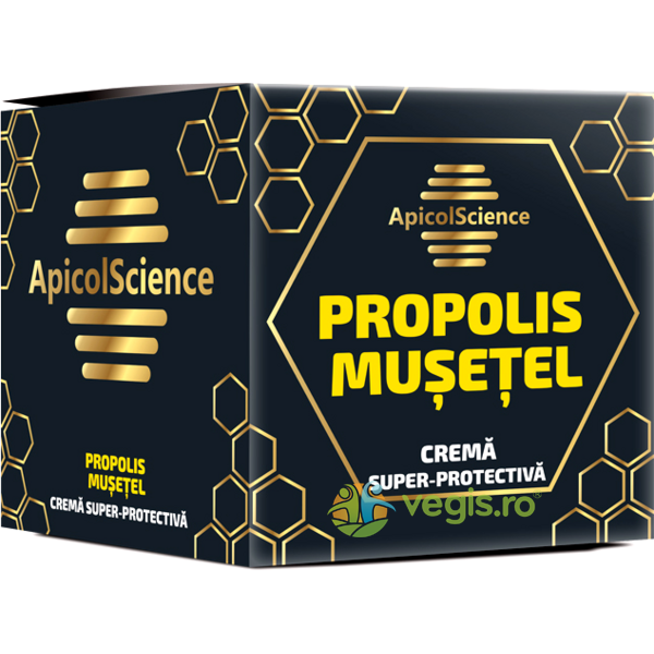 Crema Super-Protectiva cu Propolis si Musetel 75ml, APICOLSCIENCE, Cosmetice Uz General, 1, Vegis.ro