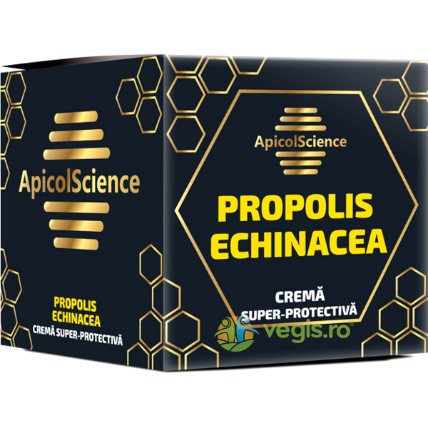 Crema Super-Protectiva cu Propolis si Echinacea 75ml, APICOLSCIENCE, Cosmetice Uz General, 1, Vegis.ro