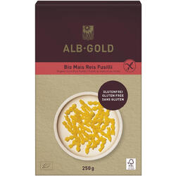 Paste (Fussili) din Porumb si Orez fara Gluten Ecologice/Bio 250g ALB GOLD