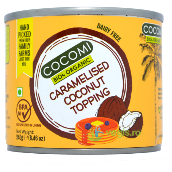 Crema de Cocos cu Caramel Ecologica/Bio 240g, COCOMI, Alimente BIO/ECO, 1, Vegis.ro
