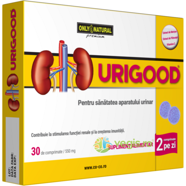 UriGood 550mg 30cpr, ONLY NATURAL, Capsule, Comprimate, 2, Vegis.ro