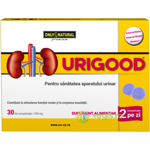 UriGood 550mg 30cpr, ONLY NATURAL, Capsule, Comprimate, 2, Vegis.ro