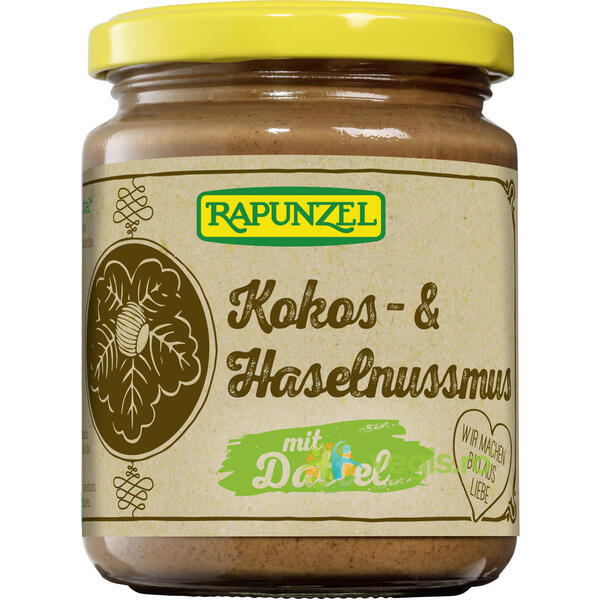 Crema de Cocos, Alune si Curmale Fara Zahar Ecologica/Bio 250g, RAPUNZEL, Creme tartinabile, 1, Vegis.ro