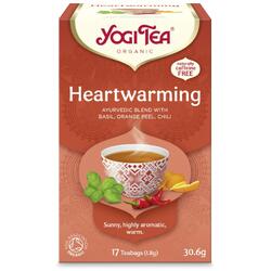 Ceai HeartWarming cu Busuioc, Coaja de Portocale si Chili Ecologic/Bio 17dz YOGI TEA