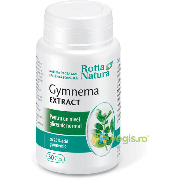 Gymnema Extract 30cps, ROTTA NATURA, Capsule, Comprimate, 1, Vegis.ro