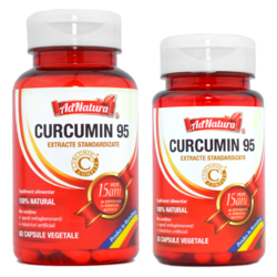 Pachet Curcumin 95 60cps+30cps ADNATURA