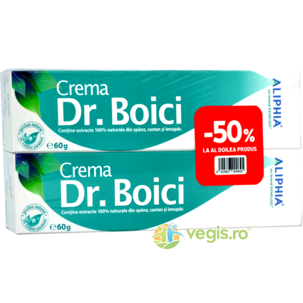 Crema Dr. Boici 60g+60g Pachet Promo, EXHELIOS, Unguente, Geluri Naturale, 1, Vegis.ro