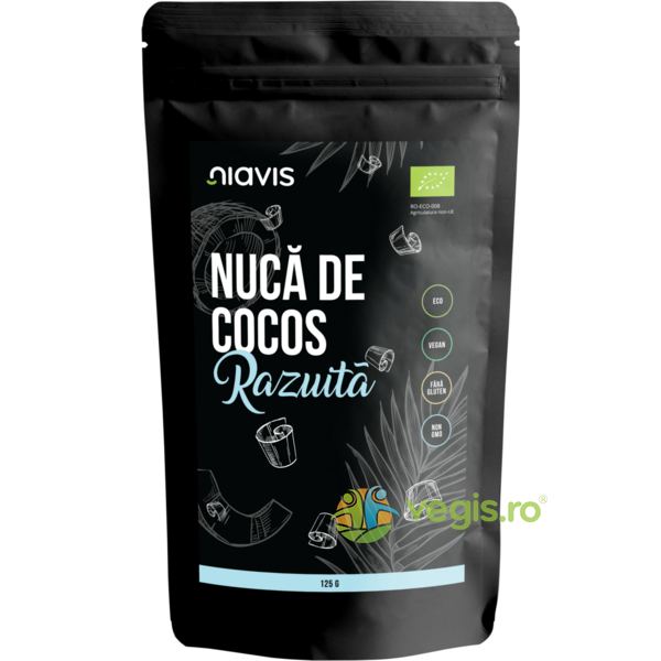 Nuca de Cocos Razuita Ecologica/Bio 125g, NIAVIS, Produse din Nuca de Cocos, 1, Vegis.ro