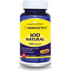 Iod Natural 500mcg 60cps HERBAGETICA