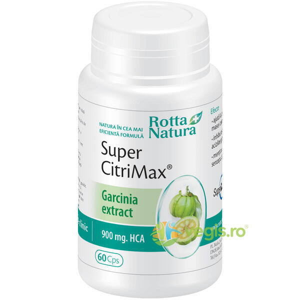 Super Citrimax (Garcinia) 900mg 60cps, ROTTA NATURA, Capsule, Comprimate, 1, Vegis.ro