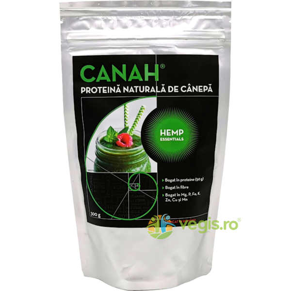 Pudra Proteica (Proteina naturala) de Canepa 300g, CANAH, Pulberi & Pudre, 1, Vegis.ro