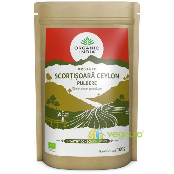 Scortisoara Ceylon Pulbere Fara Gluten Ecologica/Bio 100g, ORGANIC INDIA, Condimente, 2, Vegis.ro