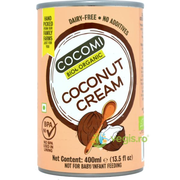 Crema de Cocos Ecologica/Bio 400ml, COCOMI, Alimente BIO/ECO, 1, Vegis.ro