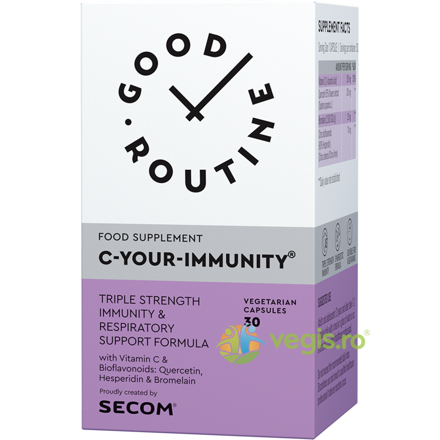 C Your Immunity 30cps vegetale Secom, 30cps Capsule, Comprimate