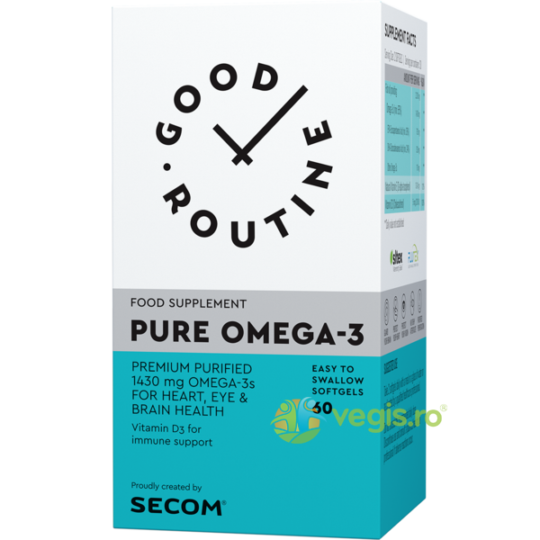 Pure Omega-3 60cps moi Secom,, GOOD ROUTINE, Capsule, Comprimate, 2, Vegis.ro