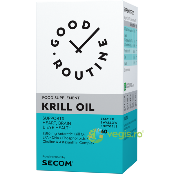 Krill Oil 60cps moi Secom,, GOOD ROUTINE, Capsule, Comprimate, 2, Vegis.ro