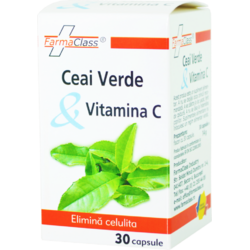 Ceai Verde si Vitamina C 30cps FARMACLASS