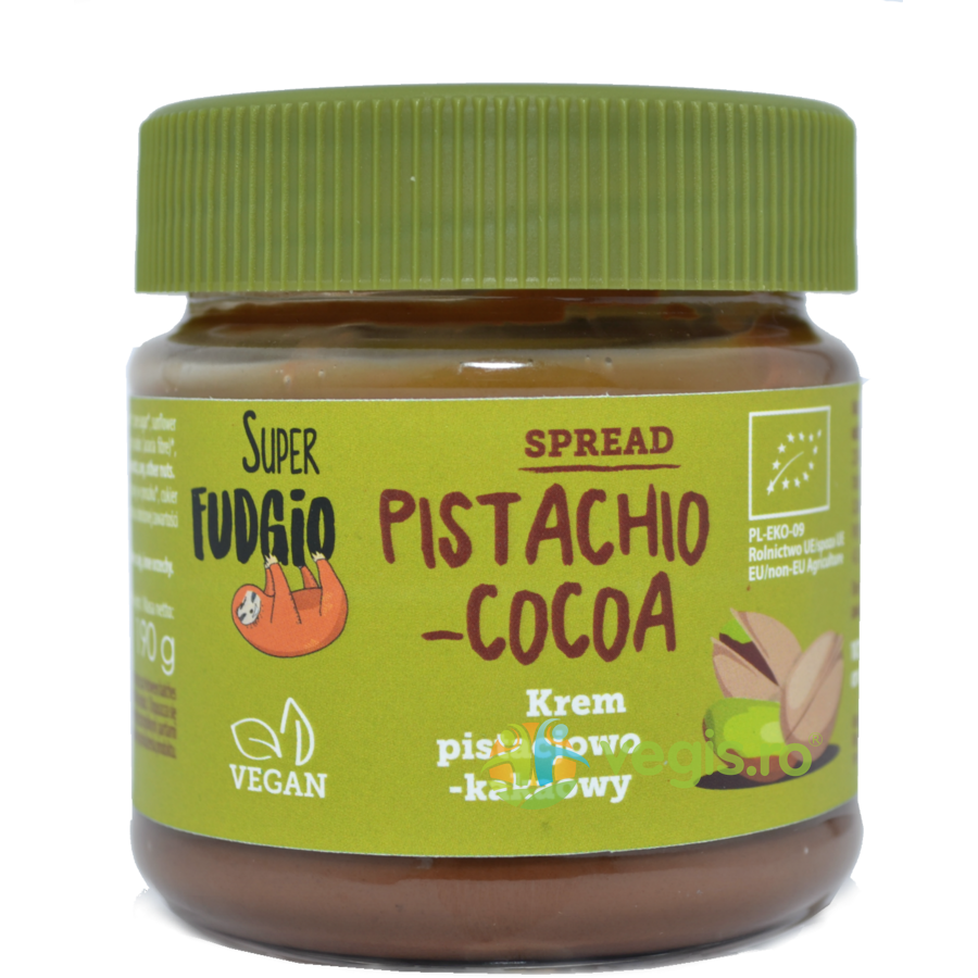 Crema de Fistic cu Ciocolata fara Gluten Ecologica/Bio 190g