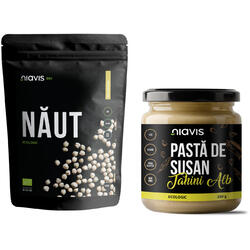 Pachet Naut Ecologic/Bio 500g + Pasta de Susan Tahini Alb Ecologica/Bio 250g NIAVIS